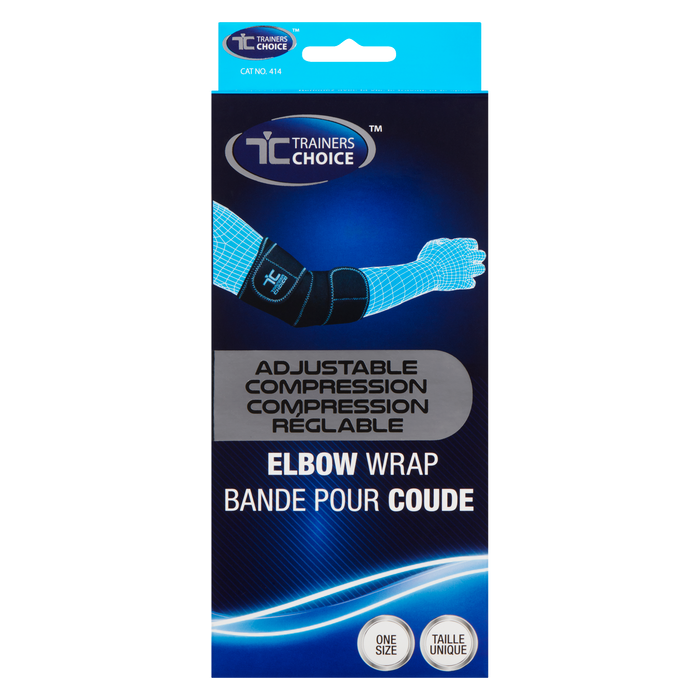 Trainers Choice Elbow Wrap Adjustable Compression One Size