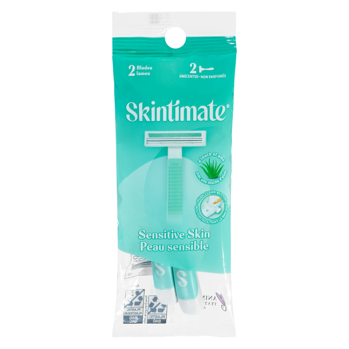 Skintimate Sensitive Skin Unscented 2 Blades 2 Razors