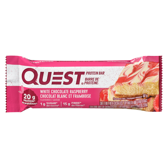 Quest Protein Bar White Chocolate Raspberry Flavoured 60 g