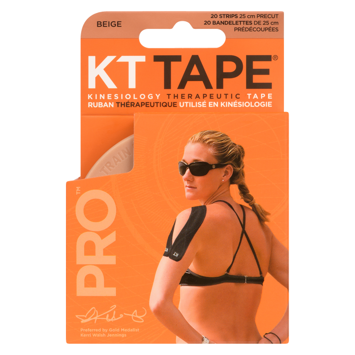 Bande thérapeutique de kinésiologie KT Tape Pro Beige 20 bandes