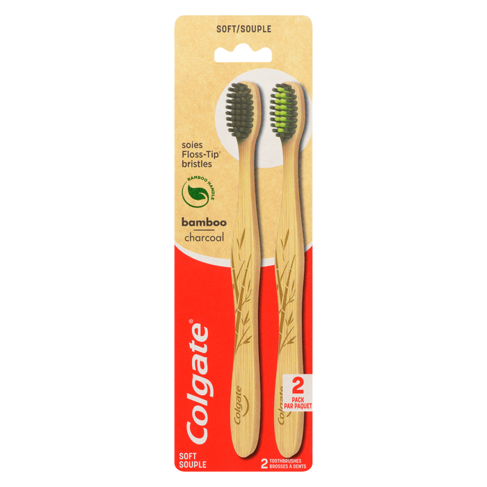 Brosses à dents Colgate Bamboo Charcoal Soft 2