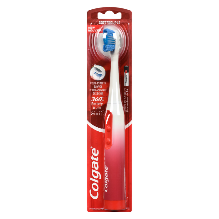 Colgate 360° Optic White Powered Toothbrush Soft