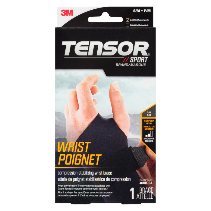 Tensor Sport Compression Stabilizing Wrist Brace Left Wrist S/M 1 Brace