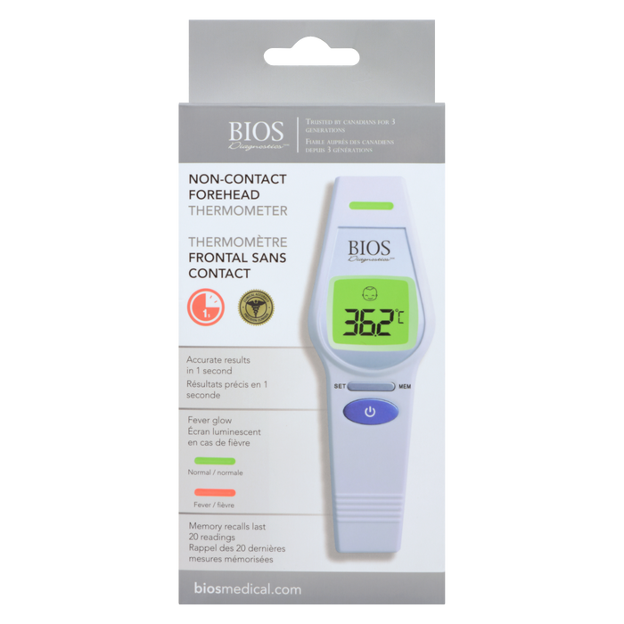 BIOS Diagnostics Non-Contact Forehead Thermometer