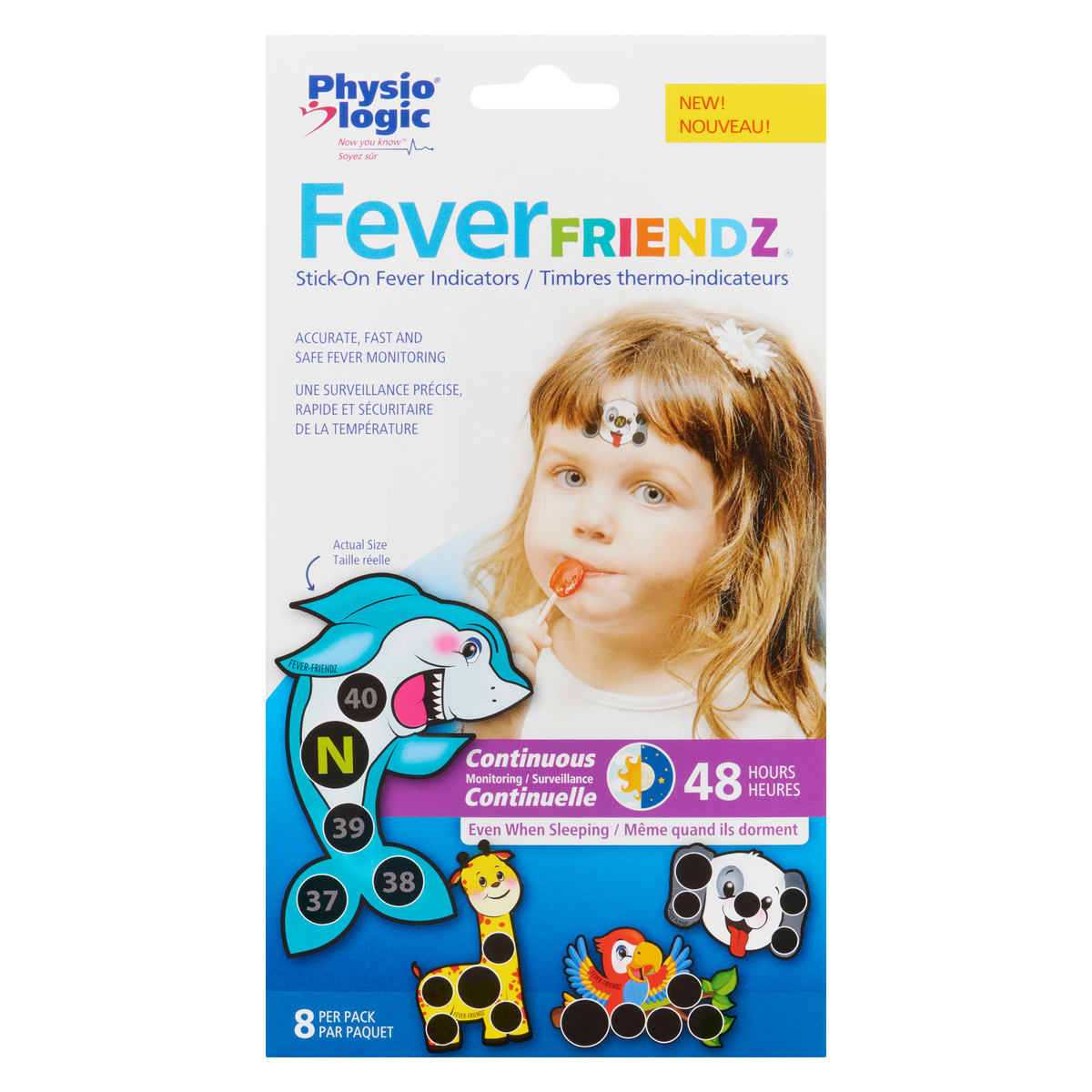 Physio Logic Fever Friendz Stick-On Fever Indicators 8 Per Pack ...