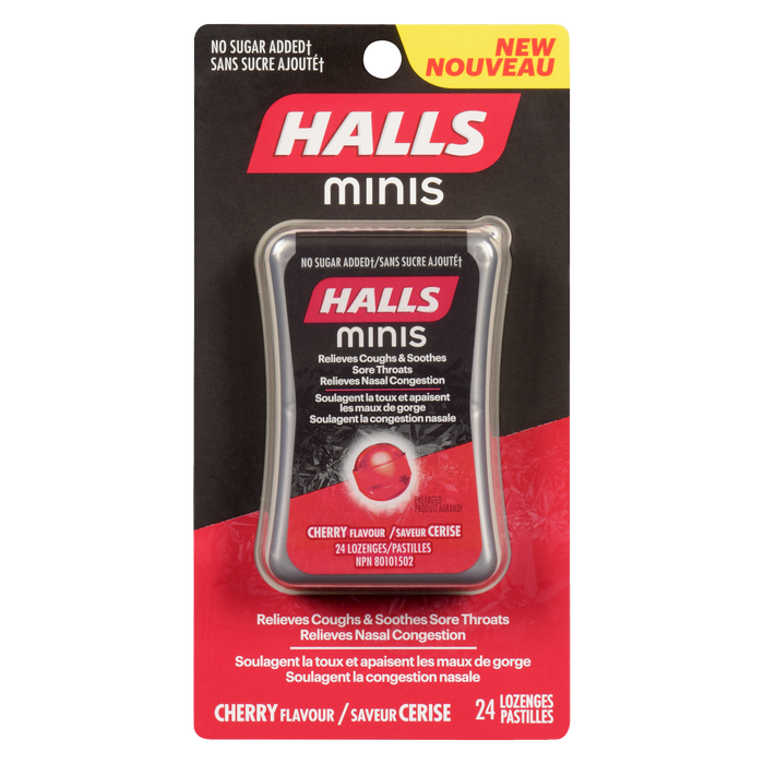 Halls Minis saveur cerise 24 pastilles