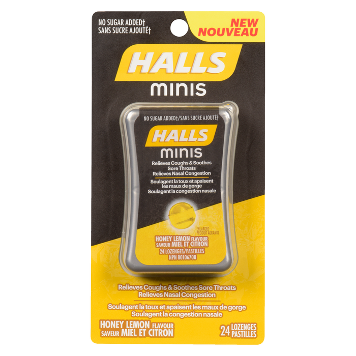 Halls Minis Saveur Miel Citron 24 Pastilles