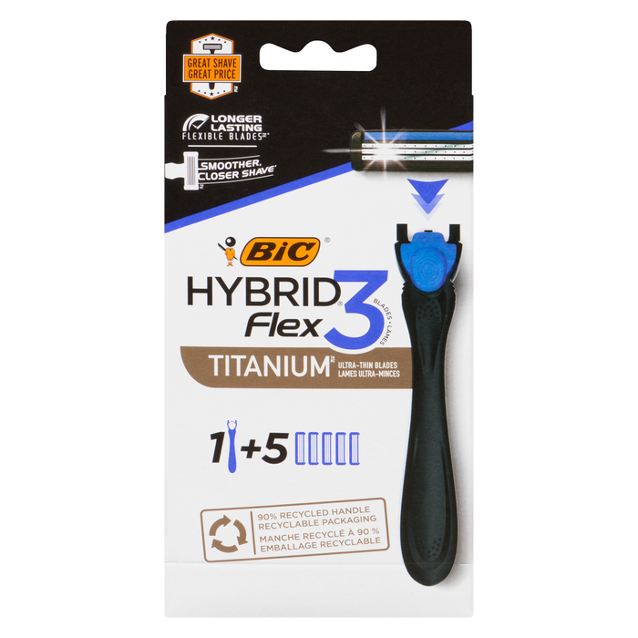 Lames hybrides Bic Flex 3 Lames ultra-minces en titane