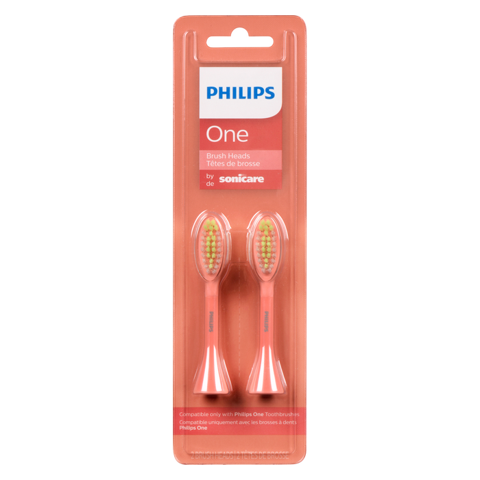 Philips One Sonicare Brush Heads 2 Replacement Brush Heads