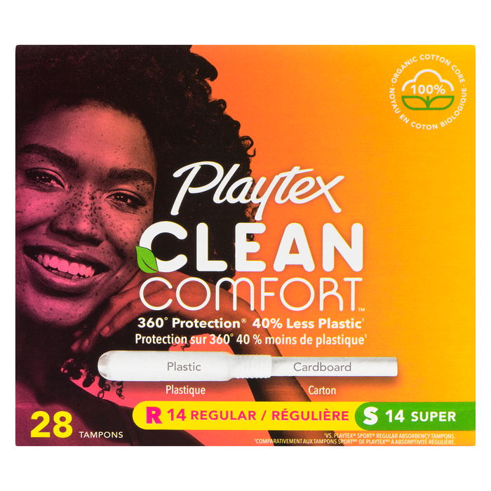 Tampons Playtex Clean Comfort 28 pièces