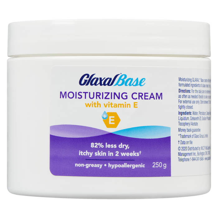 Glaxal Base Crème Hydratante à la Vitamine E 250 g