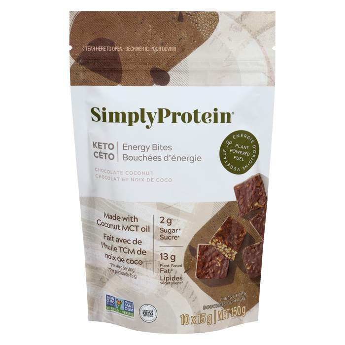 SimplyProtein Energy Bites Chocolate Coconut 10 Energy Bites x 15 g (150 g)