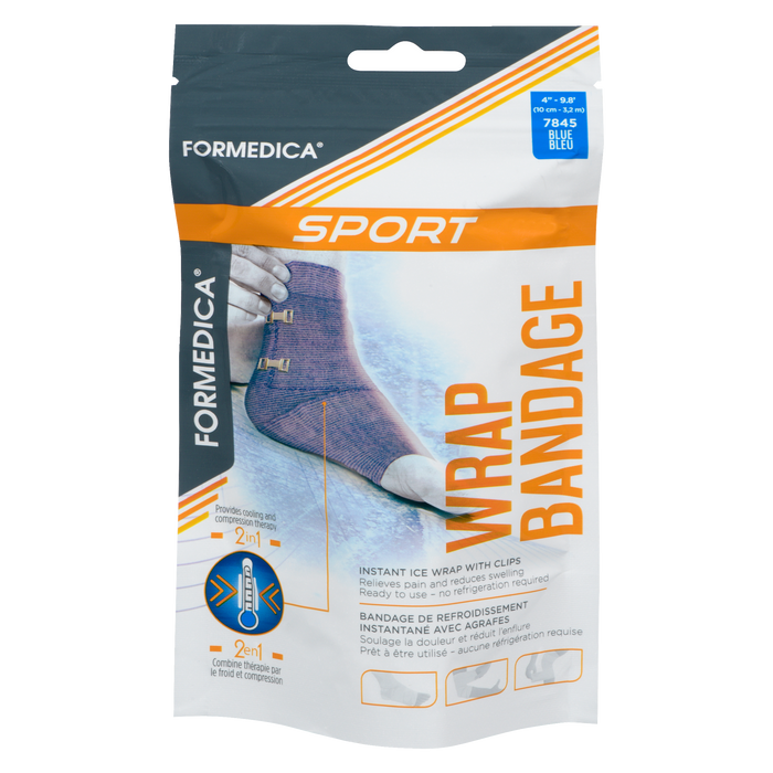 Formedica Sport Instant Ice Wrap with Clips 7845 Blue