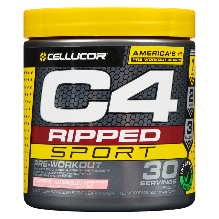 Cellucor C4 Ripped Sport Workout Supplement Powder Strawberry Watermelon 225 g