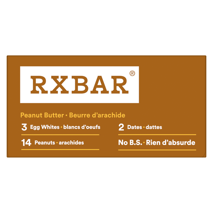 Barre protéinée RXBAR 12 g Beurre de cacahuète 12 barres x 52 g (624 g)