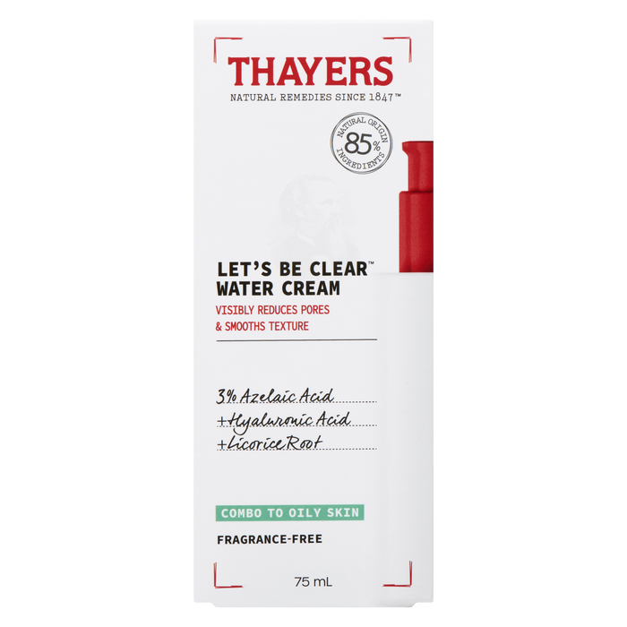 Thayers Let's Be Clear Water Cream Combo to Oily Skin 75 ml