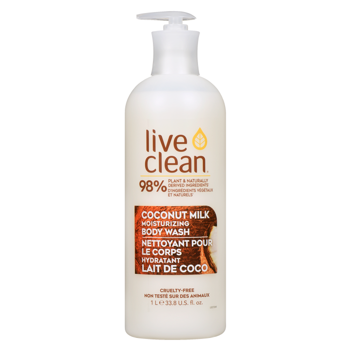 Gel douche hydratant au lait de coco Live Clean 1 L