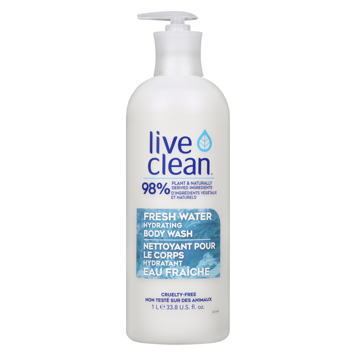 Live Clean Body Wash Fresh Water Hydrating 1 L