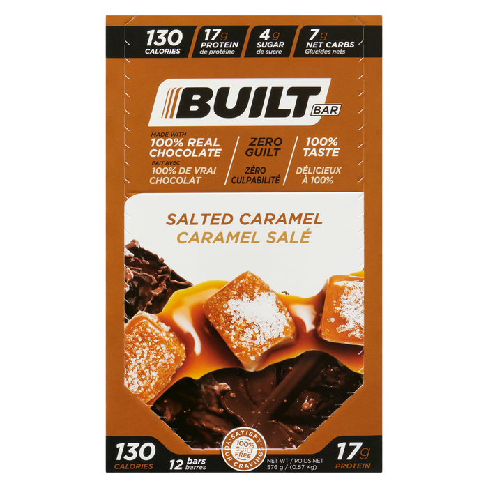 Barre Built Bar Caramel Salé 12 Barres 576 g