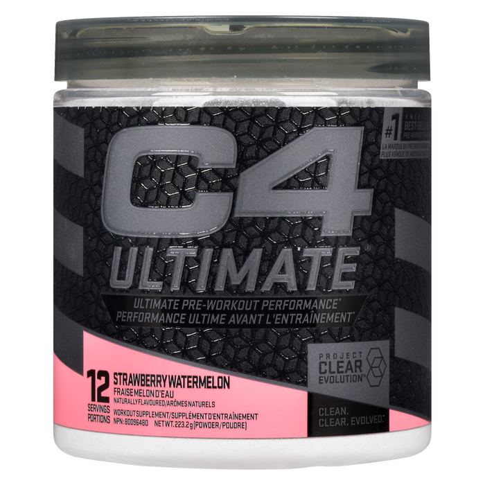 C4 Ultimate Workout Supplement Powder Strawberry Watermelon 223.2 g