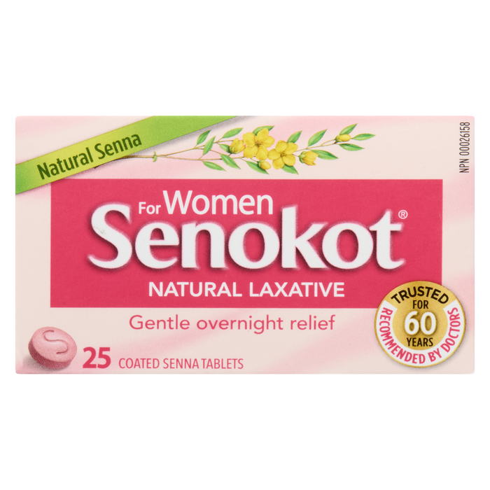 Senokot Natural Laxative for Women 25 Coated Senna Tablets