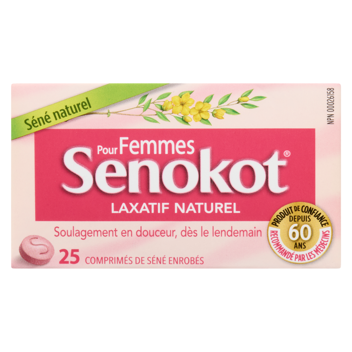 Senokot Natural Laxative for Women 25 Coated Senna Tablets