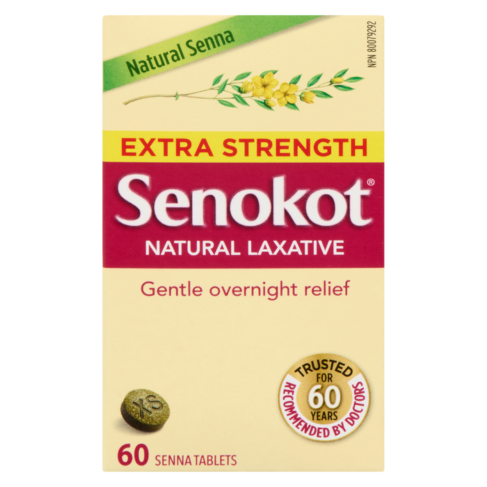 Senokot Natural Laxative Extra Strength 60 Senna Tablets