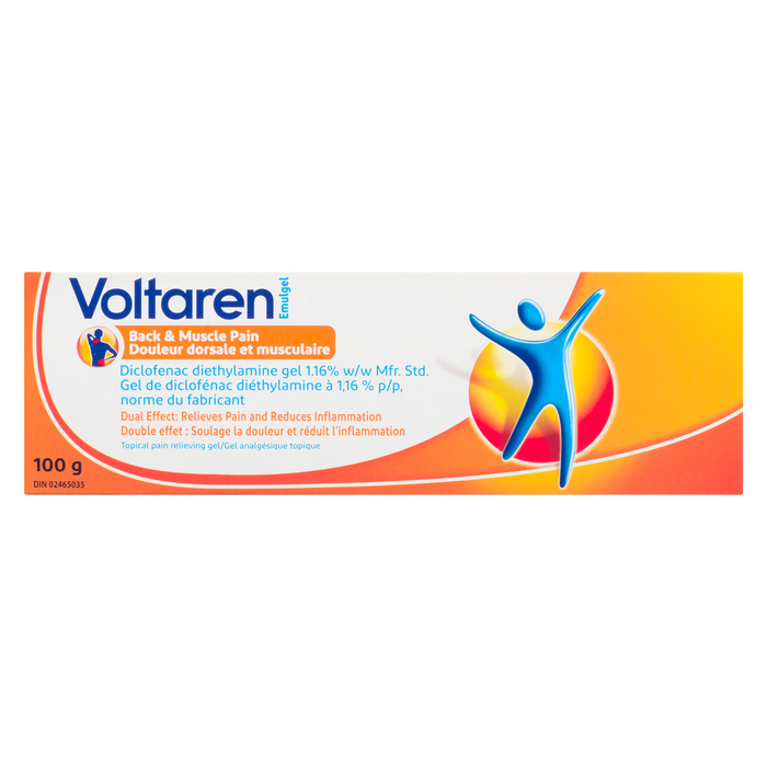 Voltaren Emulgel Topical Pain Relieving Gel Back & Muscle Pain 100 g