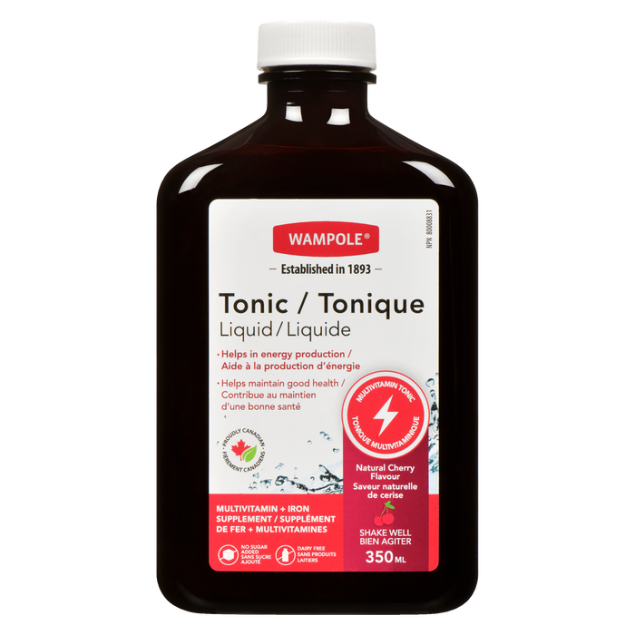 Wampole Tonic Liquid Natural Cherry Flavour 350 ml