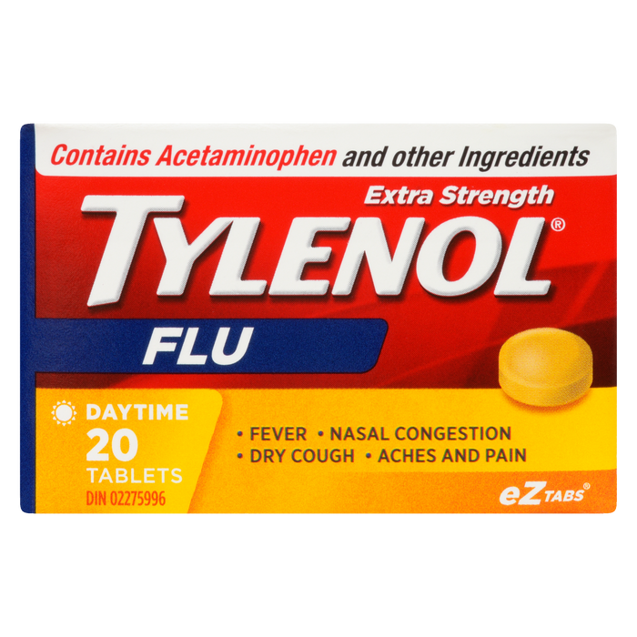 Tylenol Flu Extra Strength Daytime 20 Tablets