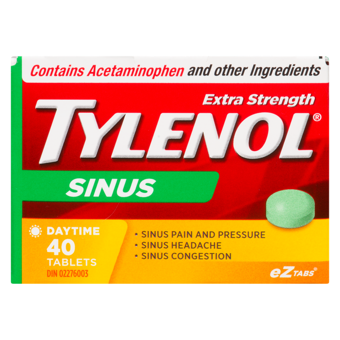 Tylenol Sinus Extra Fort Jour 40 Comprimés