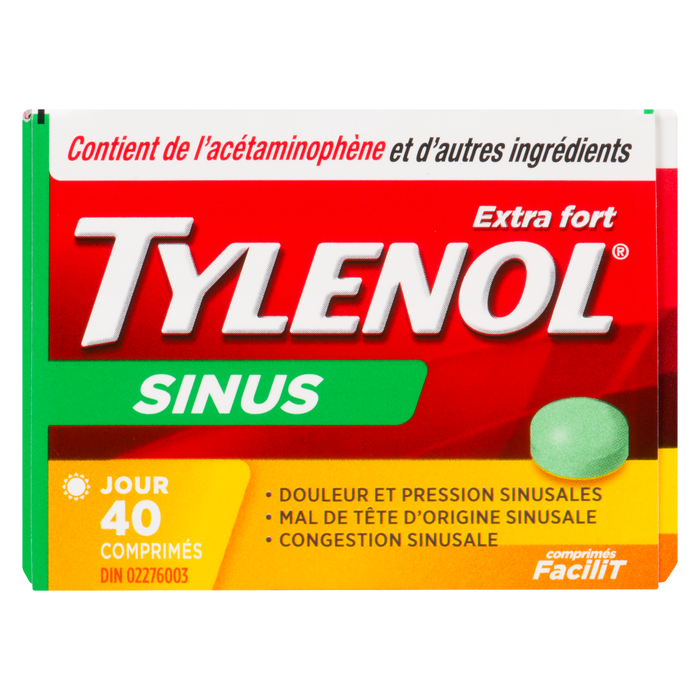 Tylenol Sinus Extra Fort Jour 40 Comprimés