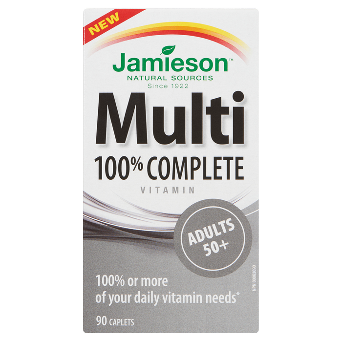 Jamieson Multi 100% Complete Vitamin Adultes 50+ 90 Comprimés