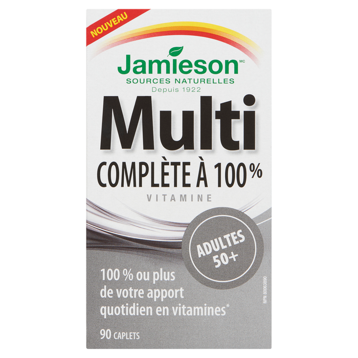 Jamieson Multi 100% Complete Vitamin Adultes 50+ 90 Comprimés