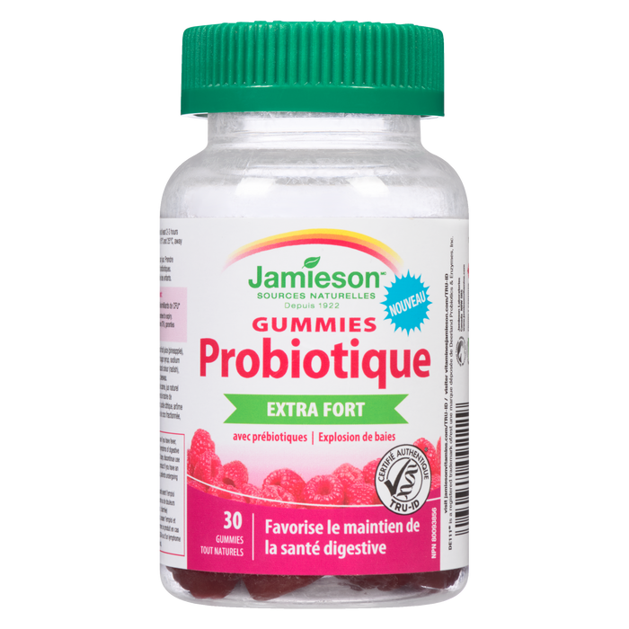 Jamieson Gummies Probiotic Extra Strength Berry Blast 30 All-Natural Gummies