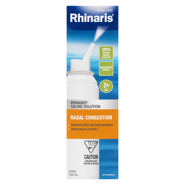 Rhinaris Saline Solution Spray Nasal Congestion 2+ Age 100 ml