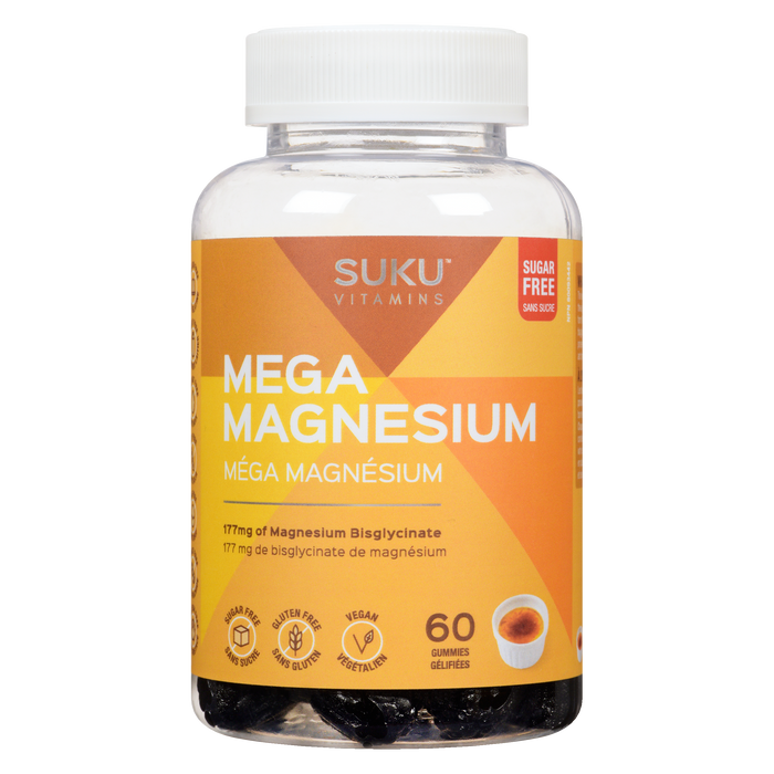 SUKU Vitamins Mega Magnesium 60 Gummies