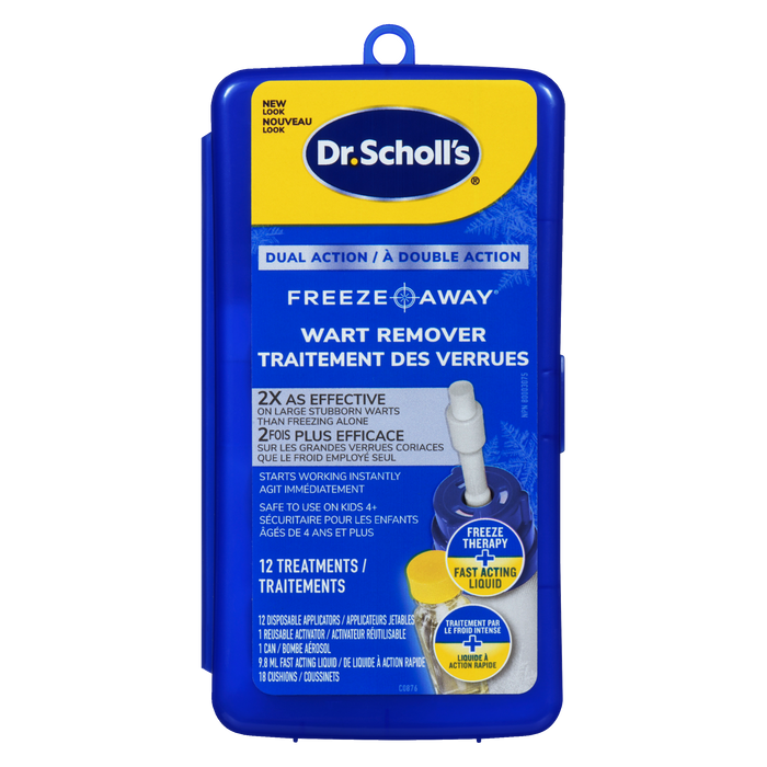 Dr. Scholl's Freeze Away Anti-verrues Double Action 12 Traitements