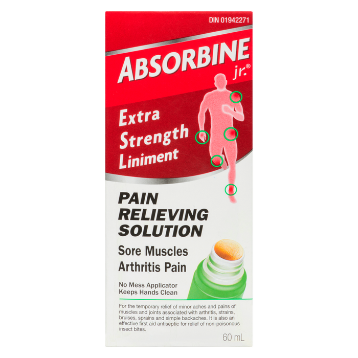 Absorbine Jr. Pain Relieving Solution Extra Strength Liniment 60 ml