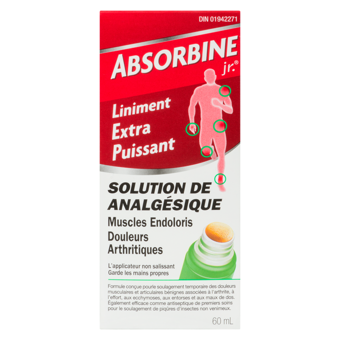 Absorbine Jr. Pain Relieving Solution Extra Strength Liniment 60 ml