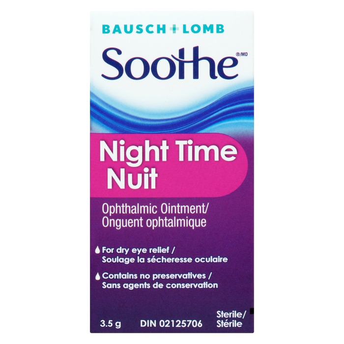 Bausch + Lomb Soothe Pommade Ophtalmique Nuit 3,5 g