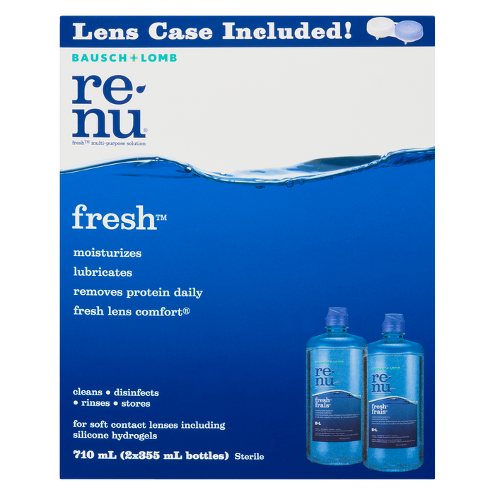 Renu Fresh Multi-Purpose Solution Sterile 2 x 355 ml Bottles (710 ml)