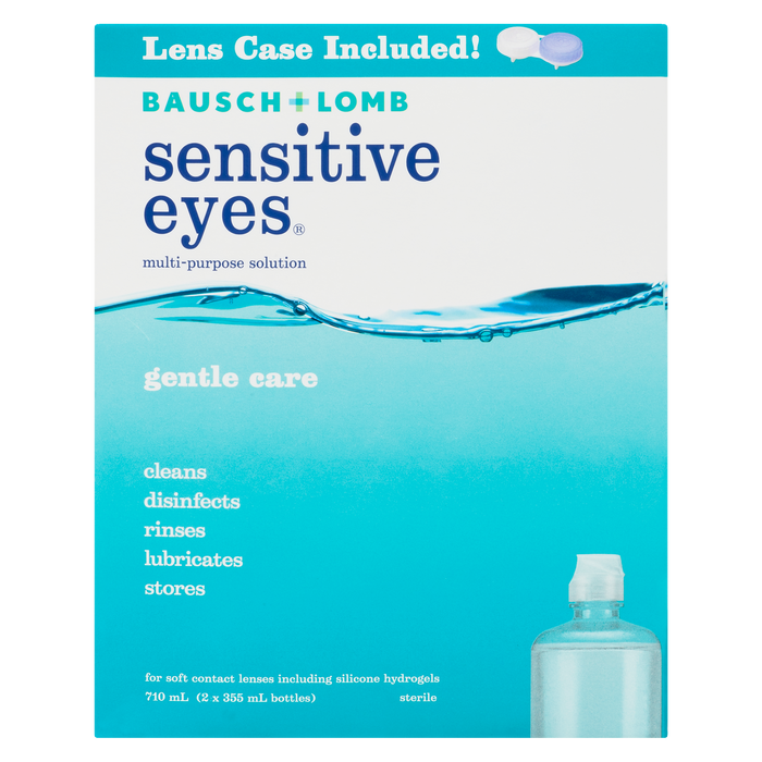 Bausch + Lomb Sensitive Eyes Multi-Purpose Solution 2 Bottles x 355 ml (710 ml)