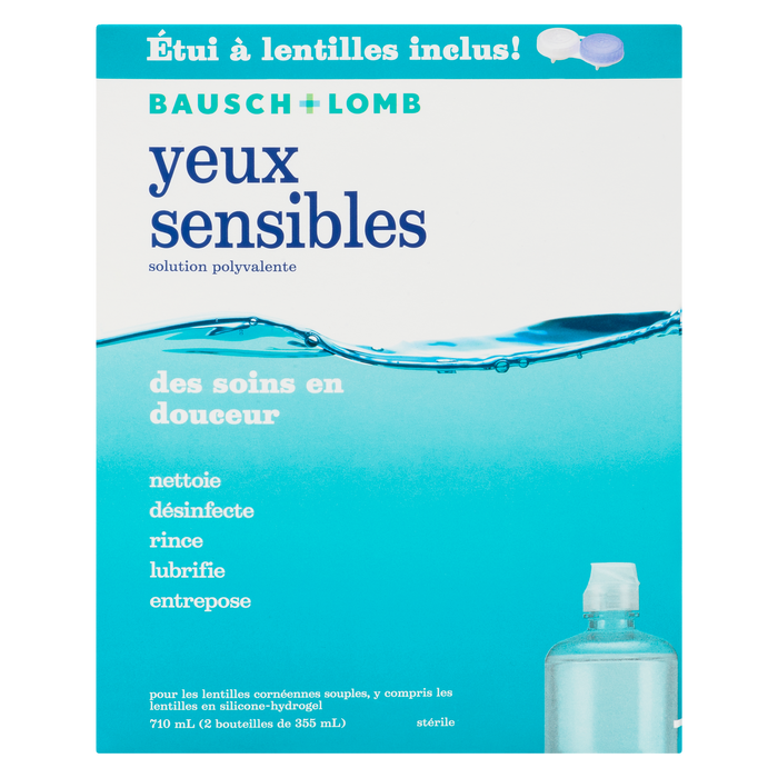 Bausch + Lomb Sensitive Eyes Multi-Purpose Solution 2 Bottles x 355 ml (710 ml)