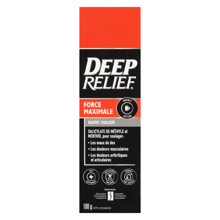 Deep Relief Dual Action Heat Rub Maximum Strength 100 g