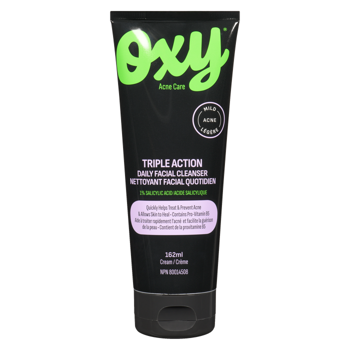 Crème nettoyante quotidienne pour le visage OXY Triple Action 162 ml