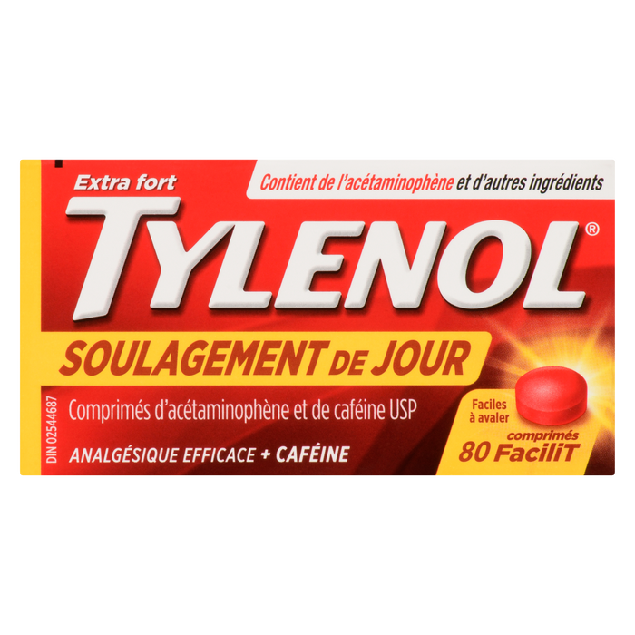 TYLENOL Soulagement de jour extra fort 80 comprimés