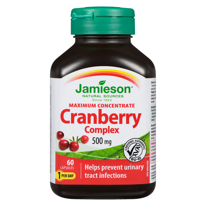 Jamieson Maximum Concentrate Cranberry Complex 500 mg 60 Capsules