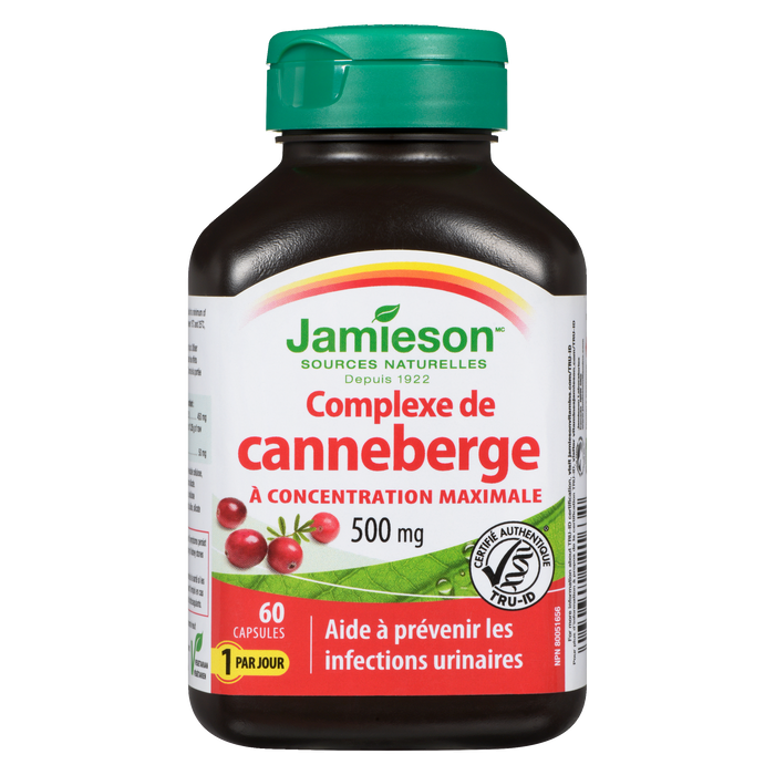 Jamieson Maximum Concentrate Cranberry Complex 500 mg 60 Capsules