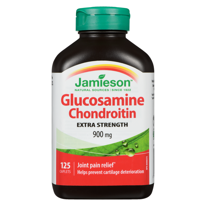 Glucosamine Chondroïtine Extra Fort 900 mg 125 Comprimés Jamieson